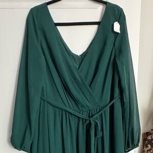 Elegant Green Women's Dress